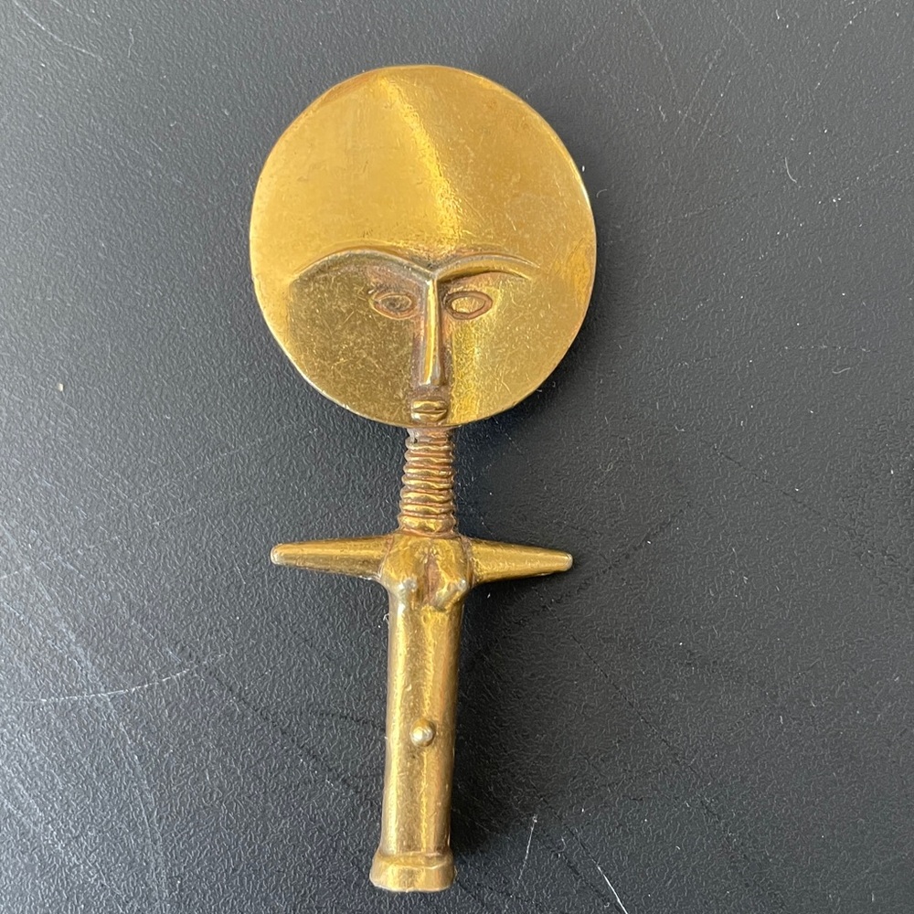 Vtg Alva Museum fertility doll. 1970s. Akua’ba. Ghana. Ashanti. Africa